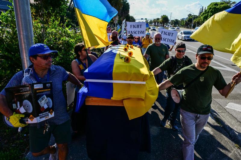 AFP - Protestas por guerra en Ucrania