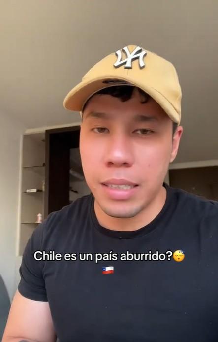 TikTok @Chamochyno - Venezolano en Chile critica conducta de sus compatriotas en el país