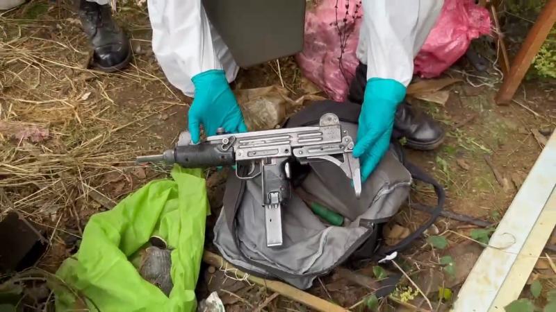 Subametralladora UZI incautada en detención de Tomás Antihuen