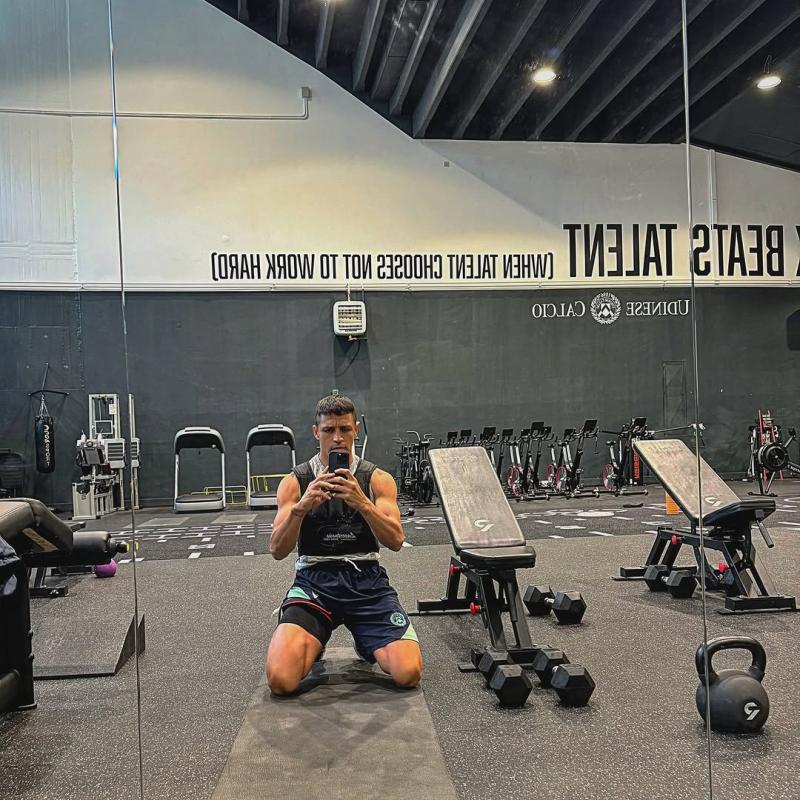 Alexis Sánchez entrenando en Italia - Créditos: Instagram