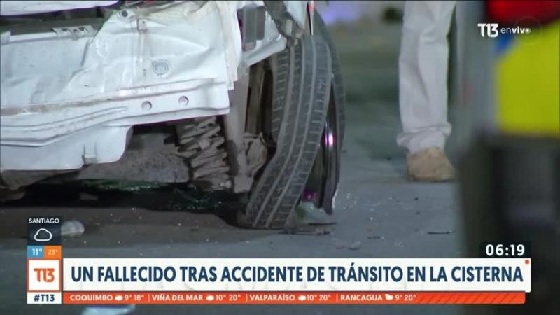 Hombre falleció tras salir eyectado en accidente de tránsito en La Cisterna: Circulaba sin cinturón de seguridad