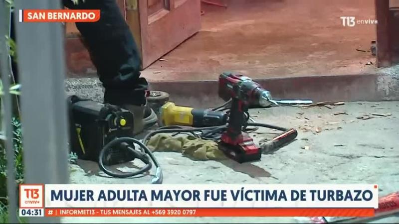 Adulta mayor fue víctima de turbazo en su casa en San Bernardo: Delincuentes se llevaron un millón de pesos
