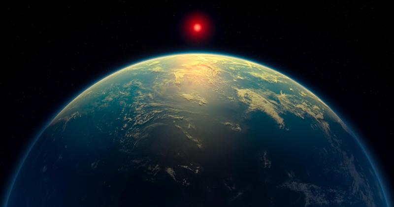 Recreación artística del exoplaneta K2-18b -AFP