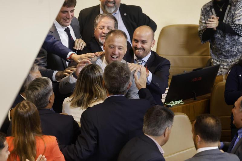 Aton- Presidente de la Cámara, José Miguel Castro, electo hace una semana.,