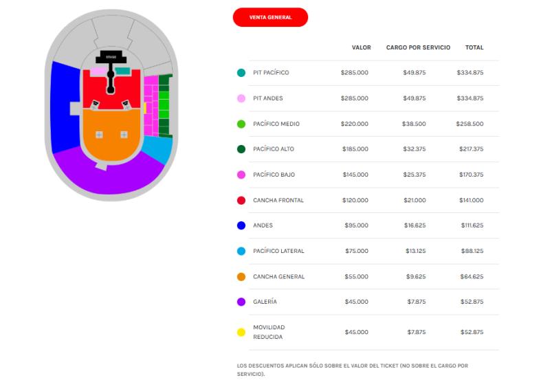 Ventra de entradas para Dua Lipa
