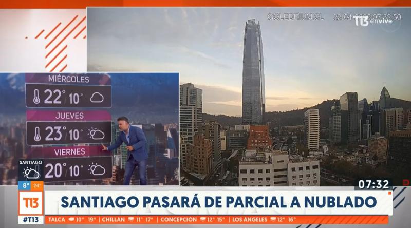 T13 - Lluvia en la Región Metropolitana