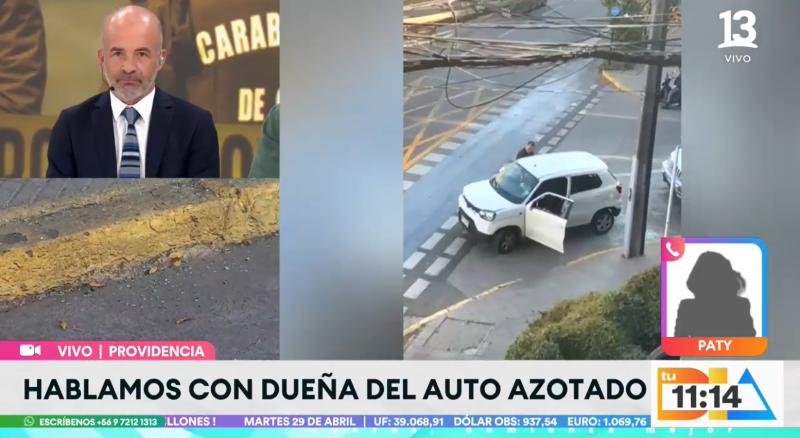 Canal 13 - Conductores pelean en Providencia