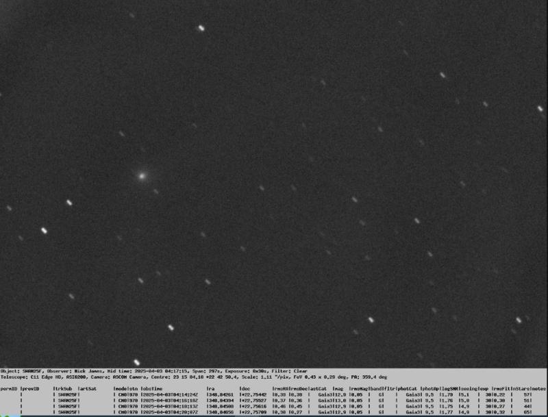 Cometa C2025 F2 SWAN - Nick James