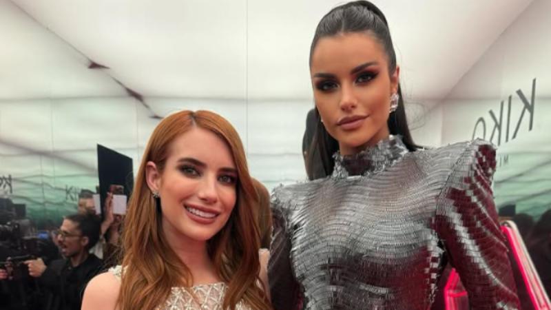 Emilia Dides compartió con Emma Roberts - Instagram