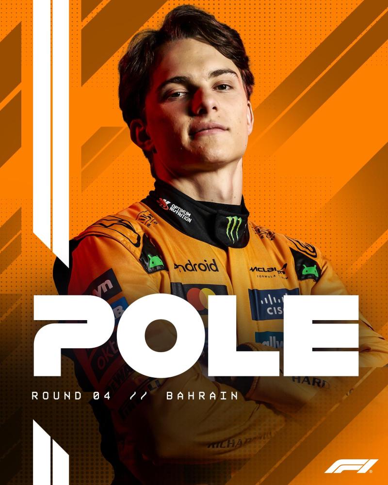 Oscar Piastri largará primero en el GP de Baréin - Fórmula 1