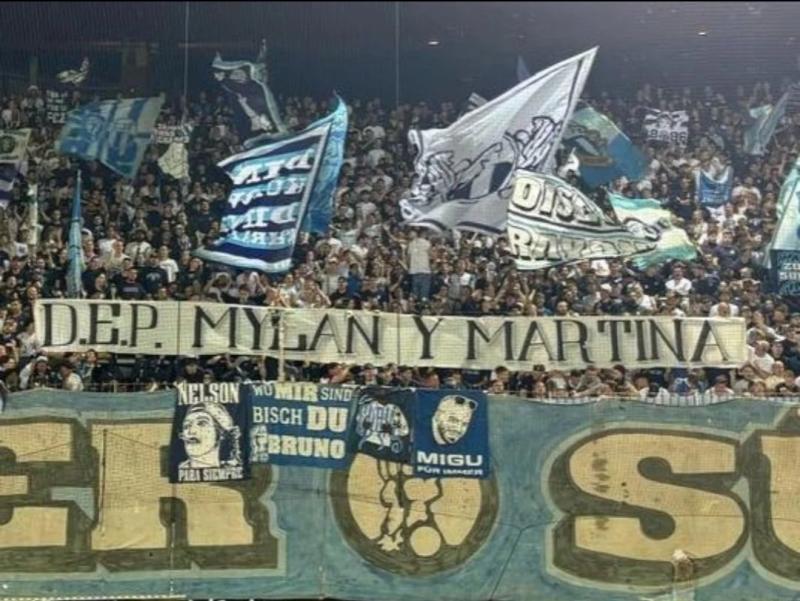 FC Zurich dedica lienzo a hinchas de Colo Colo - Captura X