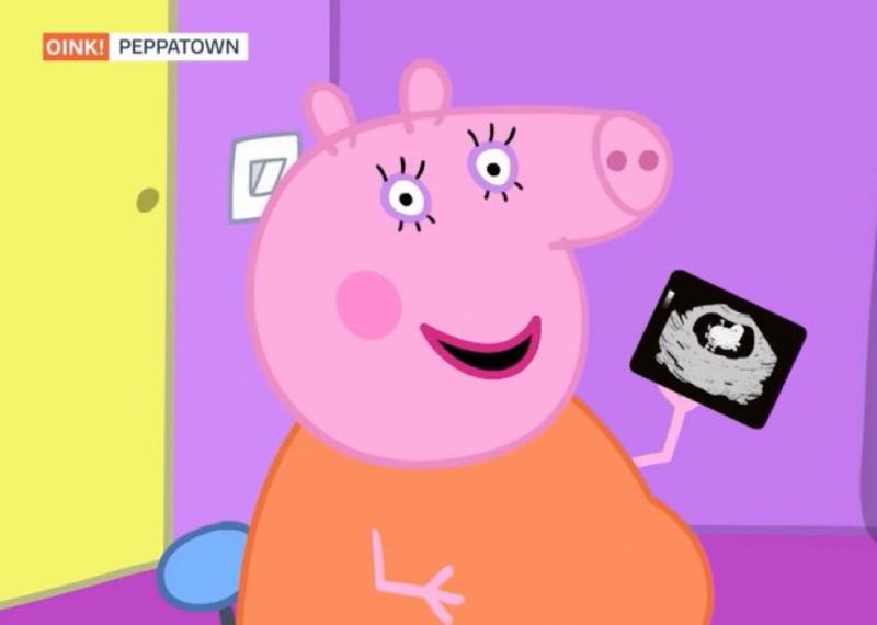 Familia de Peppa Pig revela el sexo de su nuevo bebé iluminando central eléctrica en Londres - Peppatown