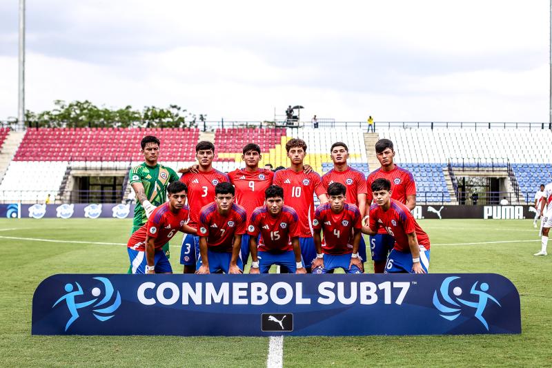La Roja Sub 17 vs Venezuela en Sudamericano - Créditos: Everton Silveira/Comunicaciones FFCH