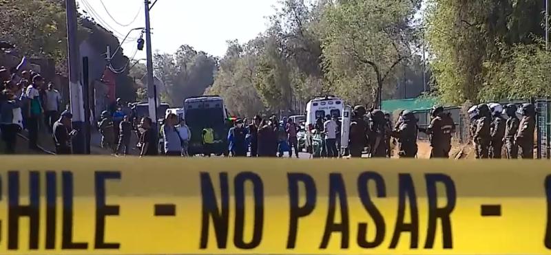 Canal 13 - Desmanes en Renca por desalojo en centro de rehabilitación