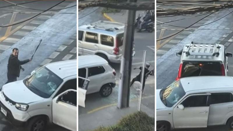 T13 - El sujeto de la pelea viral en Providencia ya había había protagonizado una violenta pelea con su camioneta