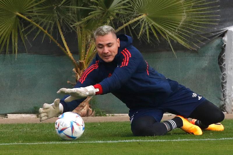 Cristóbal Campos entrenando con la Selección Chilena - Créditos: Photosport