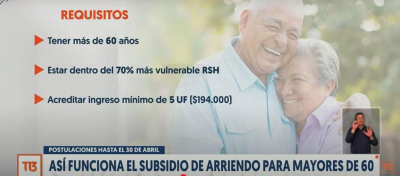 T13 - Requisitos para postular al Subsidio de Arriendo