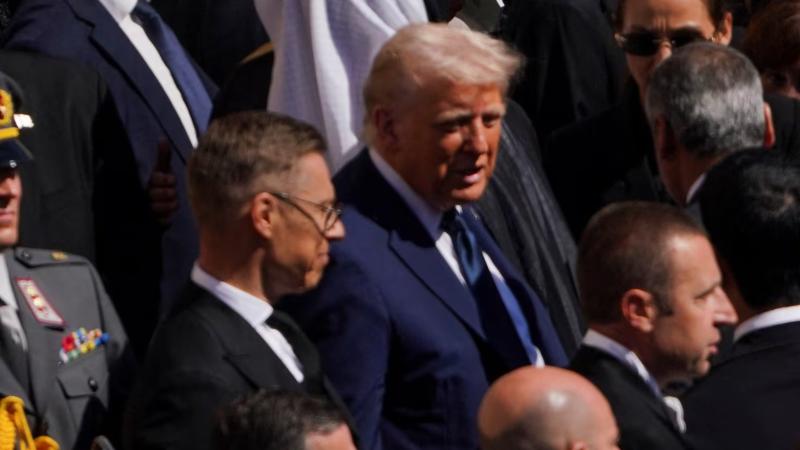 Donald Trump en el funeral del papa Francisco/ Nathan Howard-REUTERS