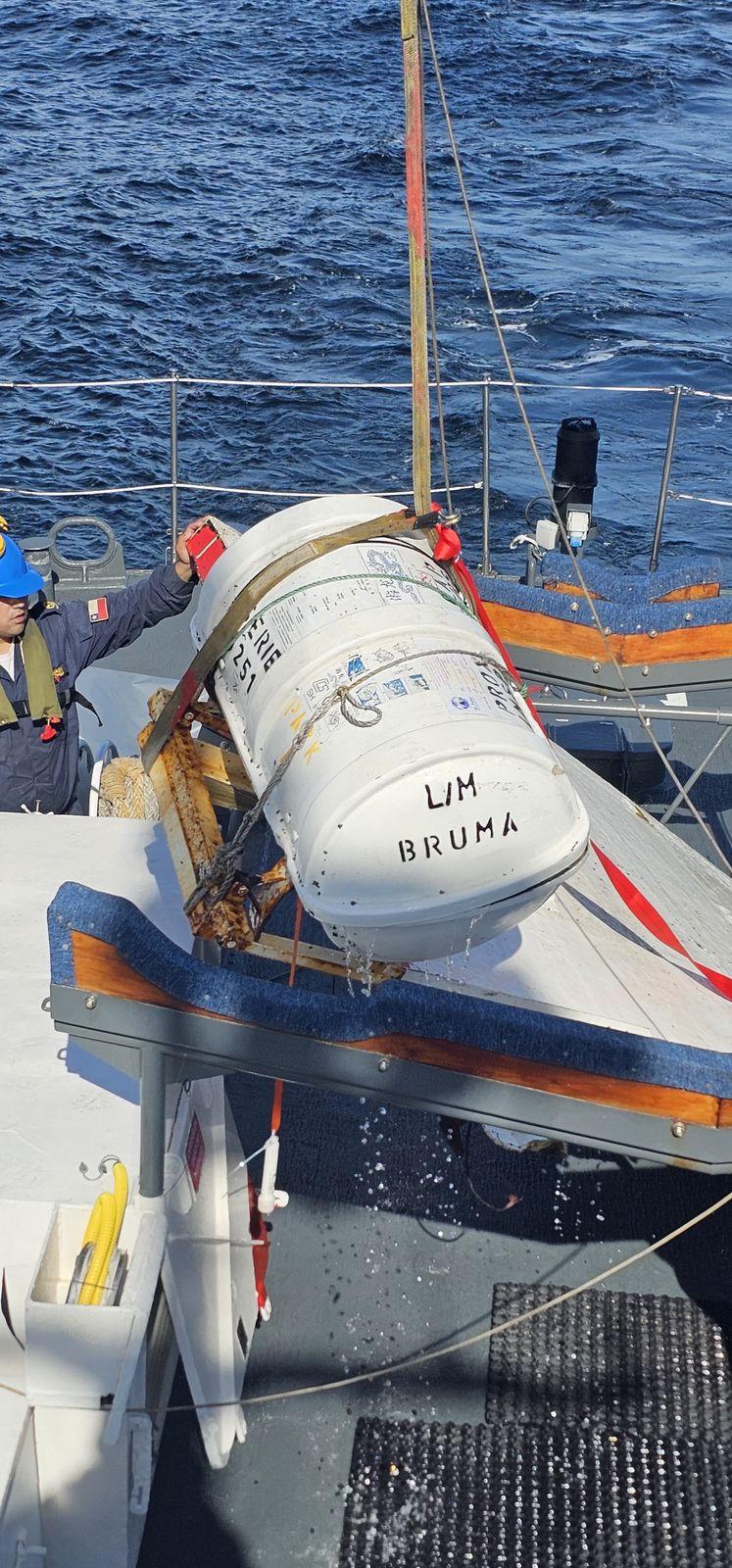 Cedida a T13 - Encuentran restos de la balsa Bruma