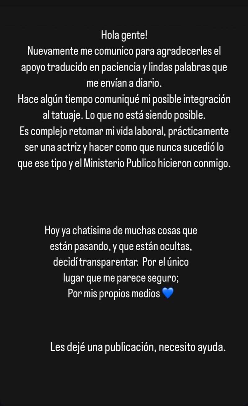 Instagram - Primera denunciante