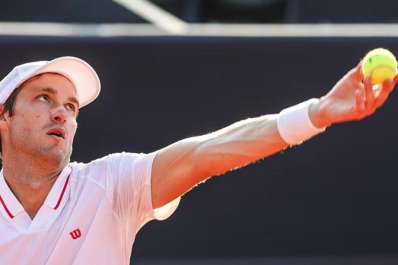 Tercer duelo de Nicolás Jarry con Dimitrov - Séptimo Game