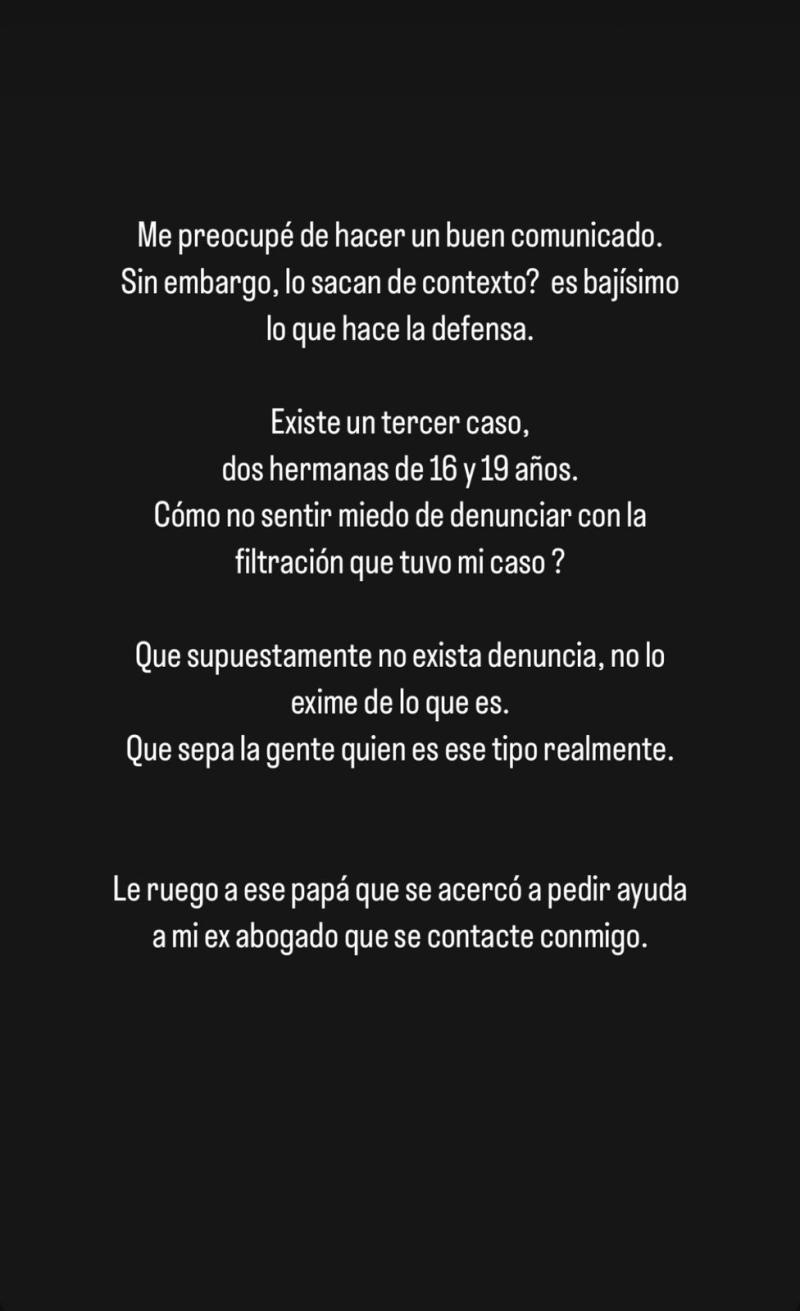 Instagram - Primera denunciante de Jorge Valdivia