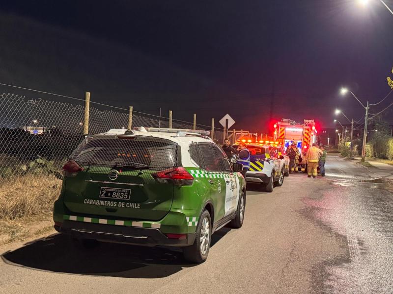 Macabro hallazgo: Encuentran cuerpo calcinado tras quema de pastizales en Maipú