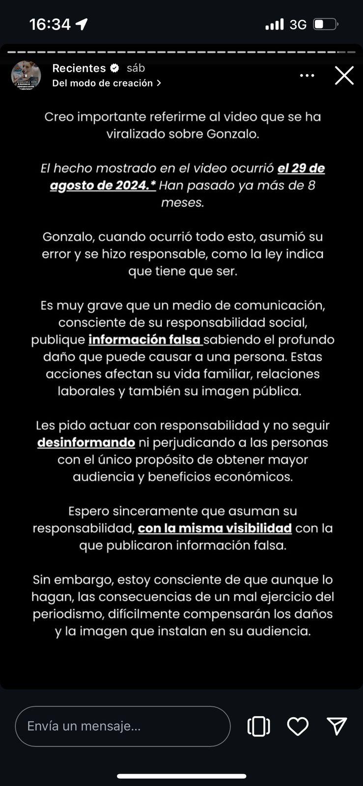 T13 - Kika Silva defiende a Gonzalo Valenzuela tras viralización de antiguo video de alcotest: "Es grave difundir información falsa" | Captura de pantalla