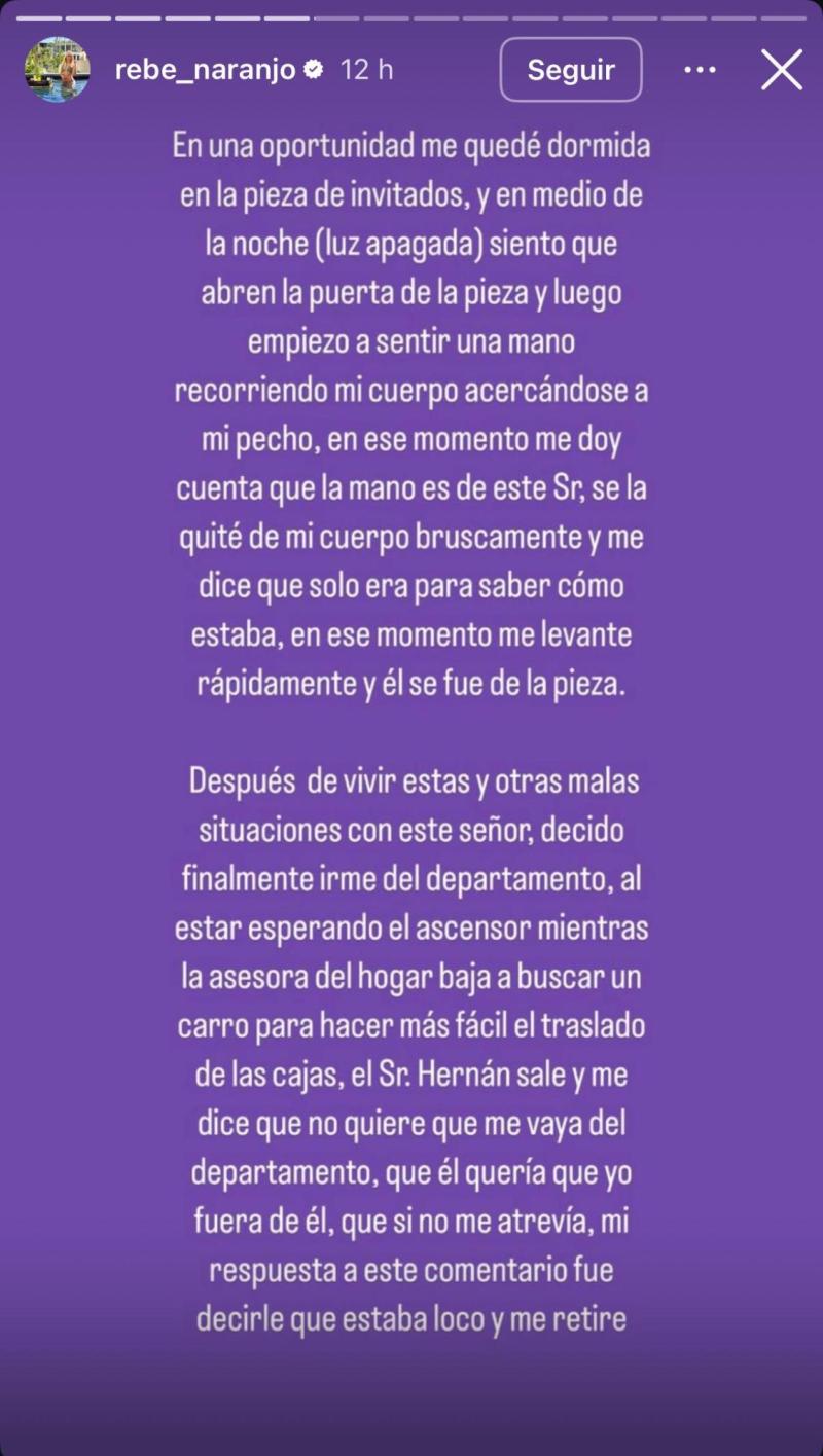 Instagram - Rebeca Naranjo, Pareja de Nano Calderón