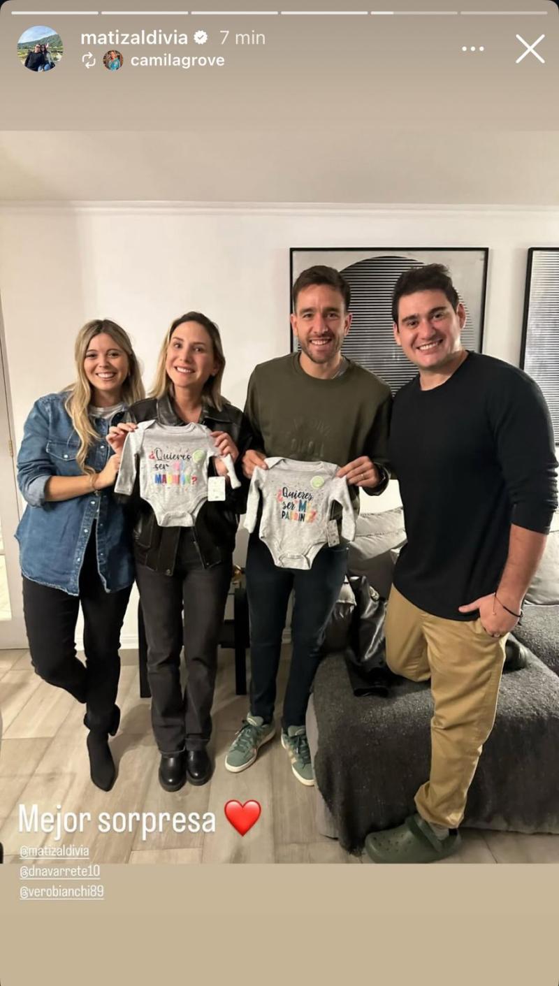 Matías Zaldivia será padrino del hijo de Verónica Bianchi - Créditos: Captura @matizaldivia