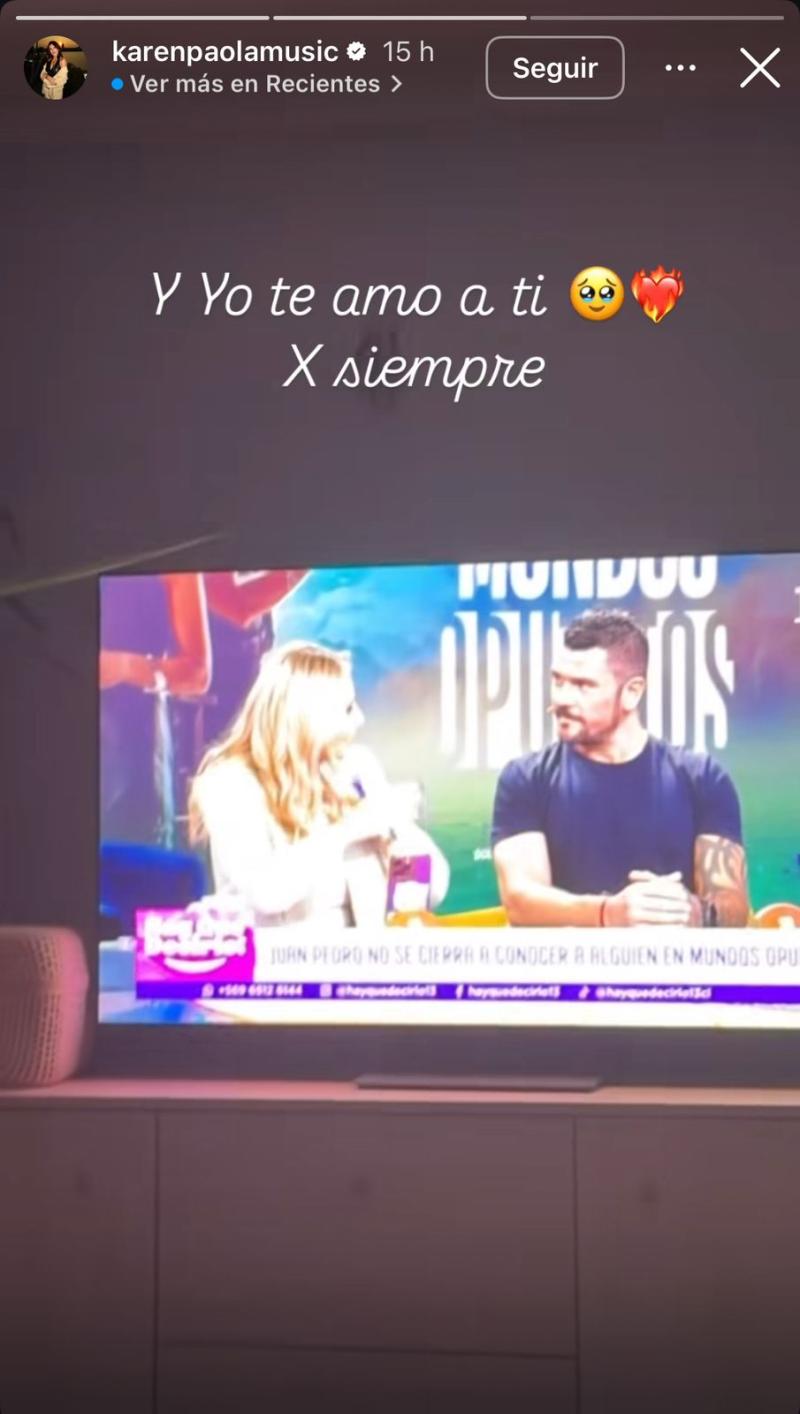 Instagram - Karen Paola reacciona a dichos de Juan Pedro