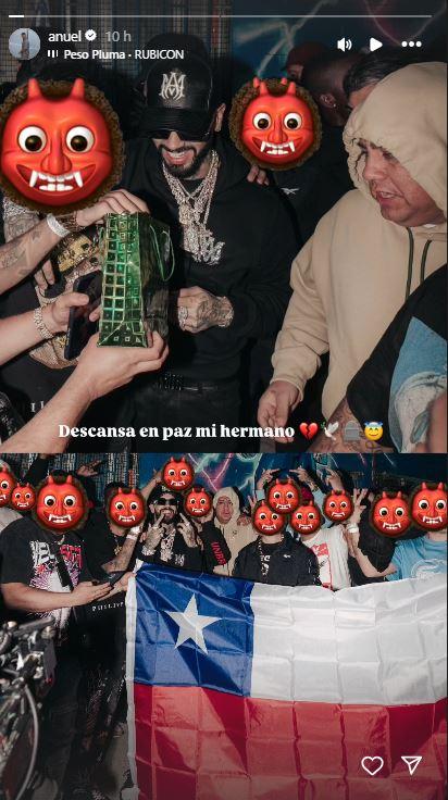 Captura - El mensaje de Anuel al 'Guatón Mutema'