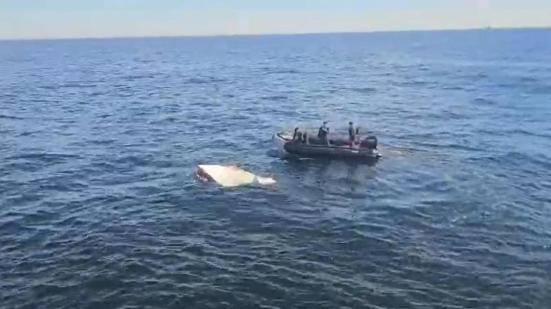 Restos de la lancha "Bruma" después de la tragedia | Captura de video