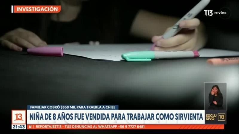 “Tenía que levantarse a las 4 AM”: Así era la vida de la niña de 8 años que fue vendida como esclava en Rengo