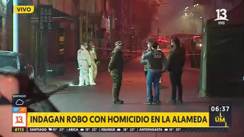 Indagan robo con homicidio en Estación Central