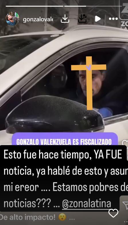 Filtran video de Gonzalo Valenzuela suplicando tras dar positivo en alcotest durante 2024 - Instagram Gonzalo Valenzuela