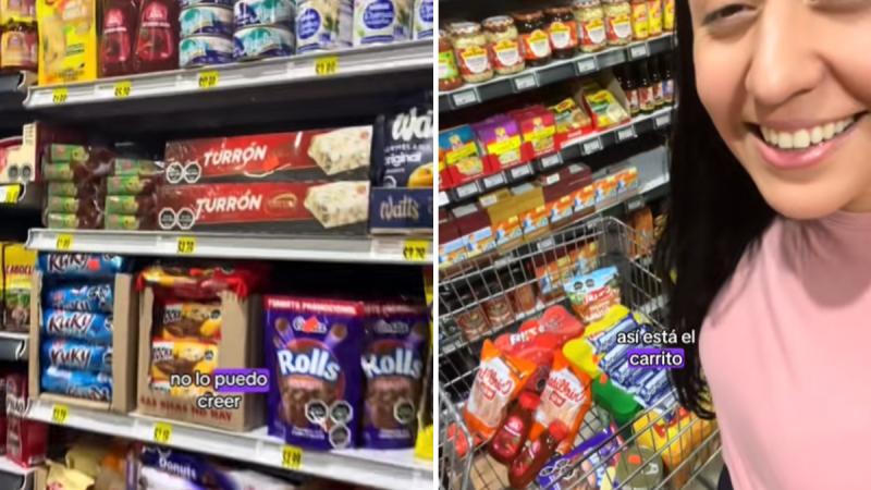 Tiktoker muestra el precio de productos chilenos en EE.UU. - TikTok @fabienusa