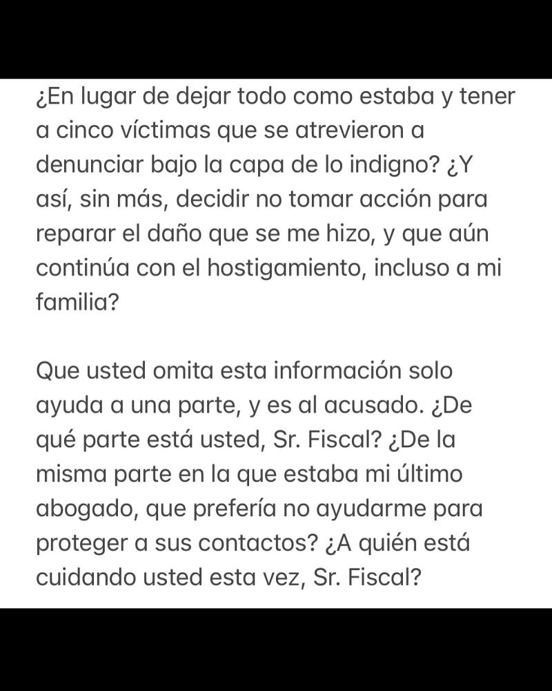 Instagram - Primera denunciante