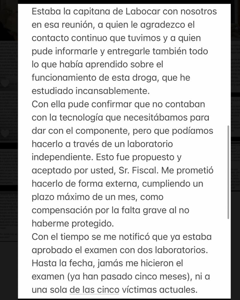 Instagram - Primera denunciante