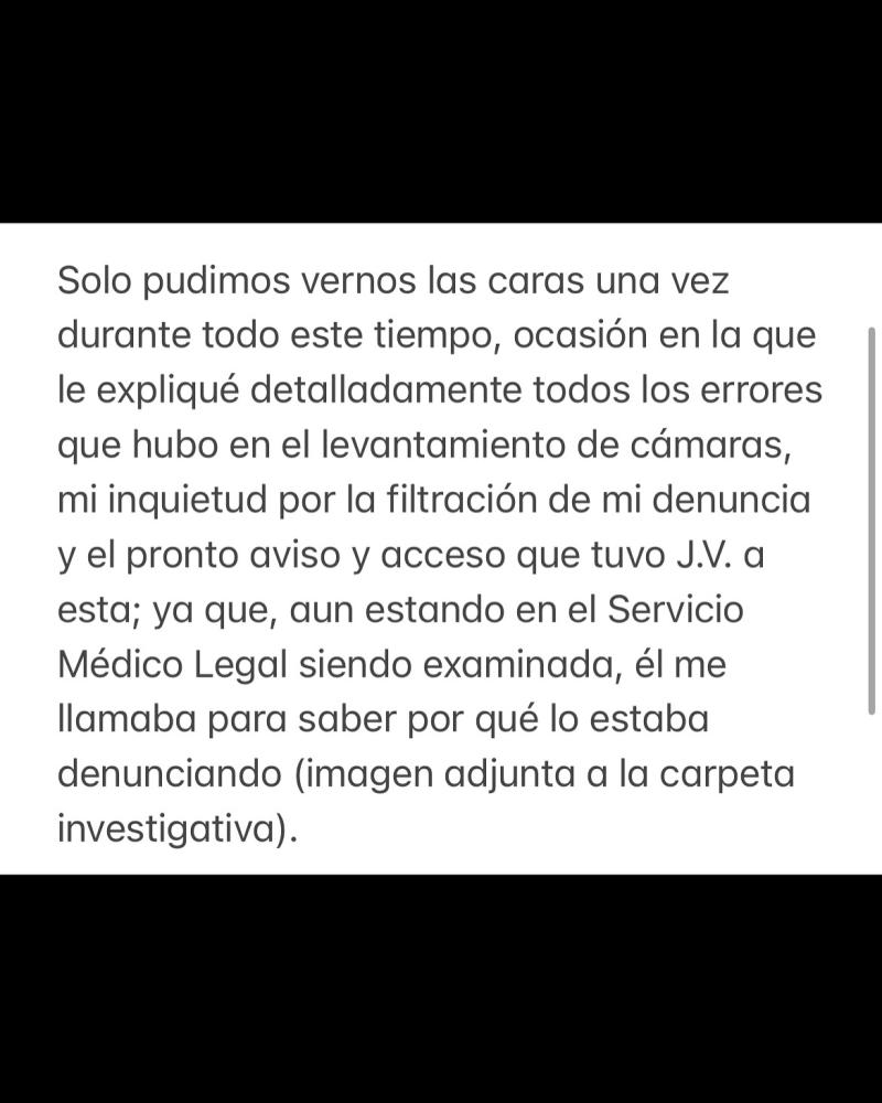 Instagram - Primera denunciante