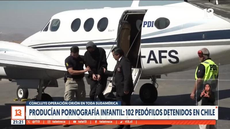 PDI entrega detalles de red de pornografía infantil que dejó 102 pedófilos detenidos en Chile