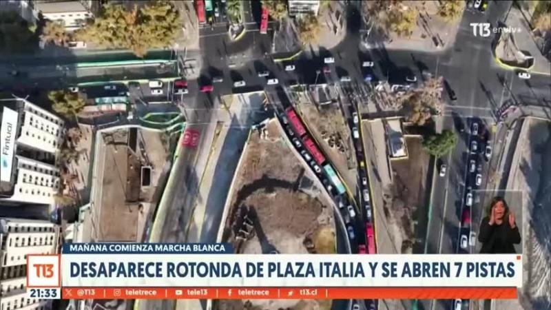 Cómo funcionará Plaza Baquedano por el nuevo eje Alameda-Providencia: Se abrirá este martes