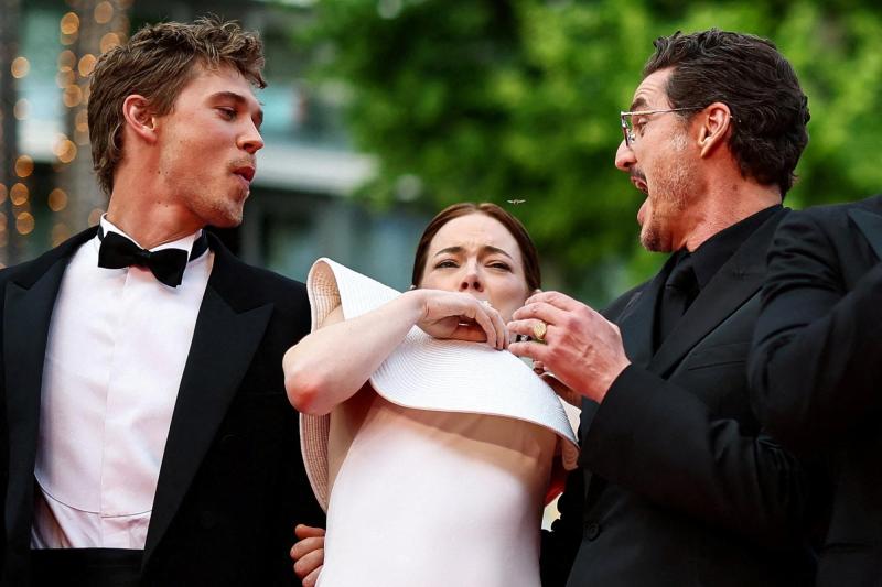Reuters - Pedro Pascal y Emma Stone en Cannes