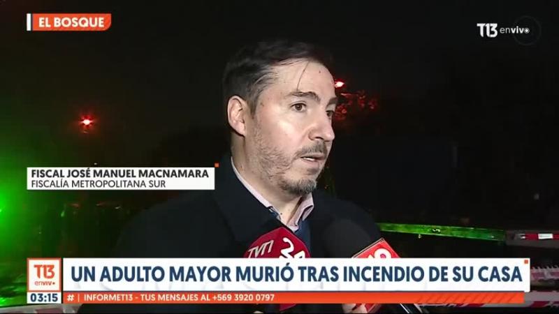 Adulto mayor muere en incendio: Estufa habría quemado su ropa