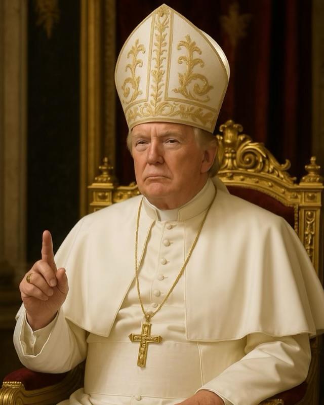 Trump publica una imagen que lo muestra vestido como el papa - Instagram Donald Trump