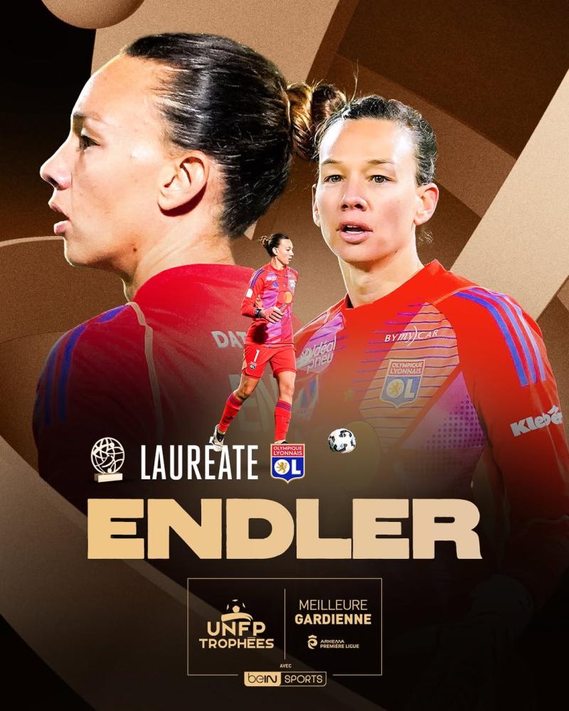 Tiane Endler fue condecorada por cuarta vez como la mejor - @tropheesunfp