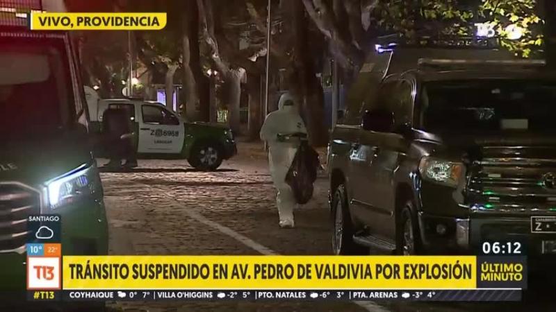 Qué se sabe de la explosión fuera de oficina en Providencia