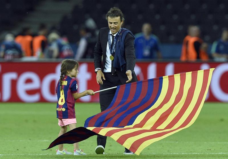 AFP - Luis Enrique y su hija en 2015