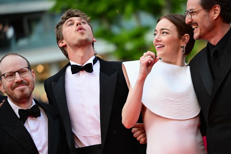 AFP - Pedro Pascal y Emma Stone en Cannes