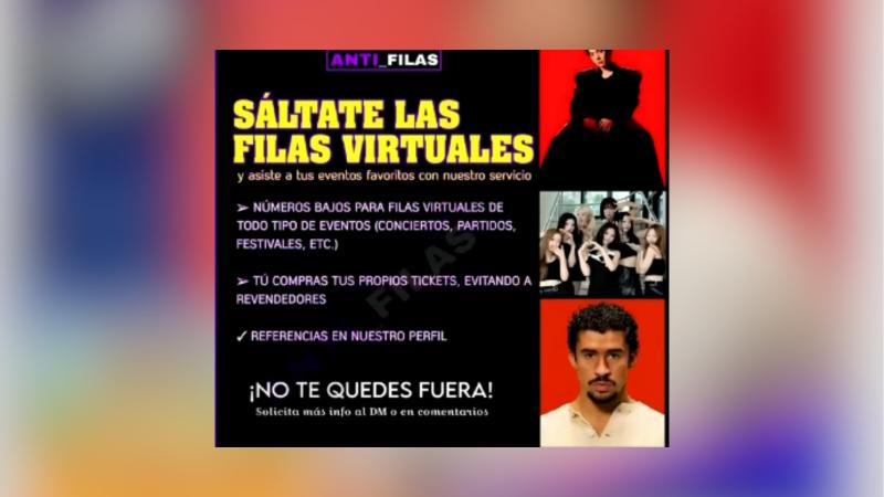 T13 - Alerta por venta de números para “saltarse” fila virtual al comprar entradas para Bad Bunny